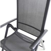 Silla plegable de aluminio Korfu, 67 x 59 x 113 cm, Carbón - details 9