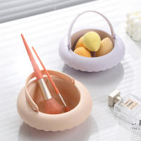 Caja de Limpieza de Cepillo de Maquillaje de Silicona Multifuncional Pequeña Cesta para Secar en Seco - details 1