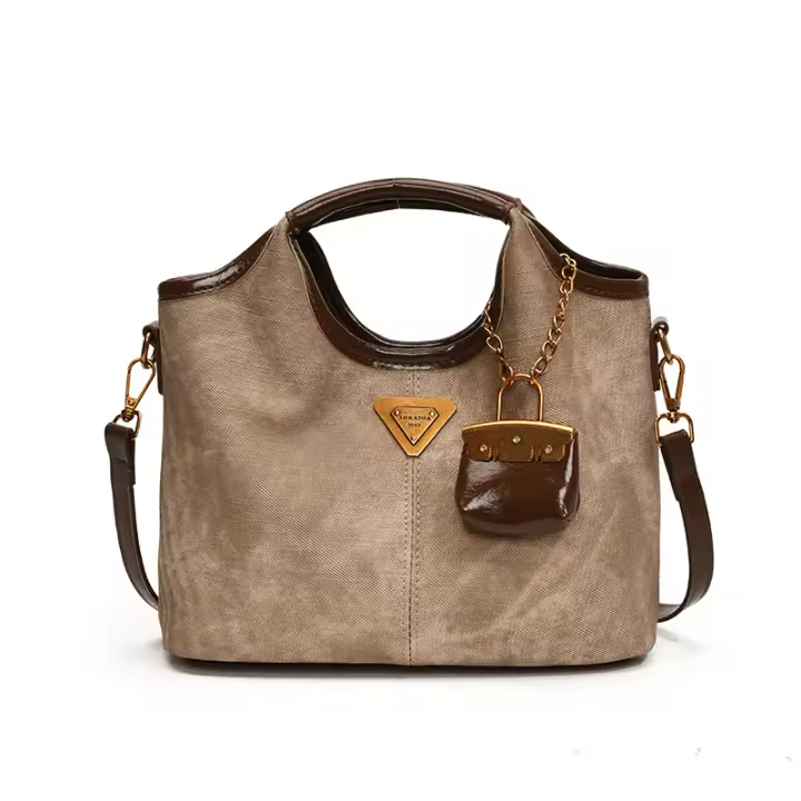 Nicho simple madre bolsa portátil bolsa de cubo niño y versátil casual mensajero - 1