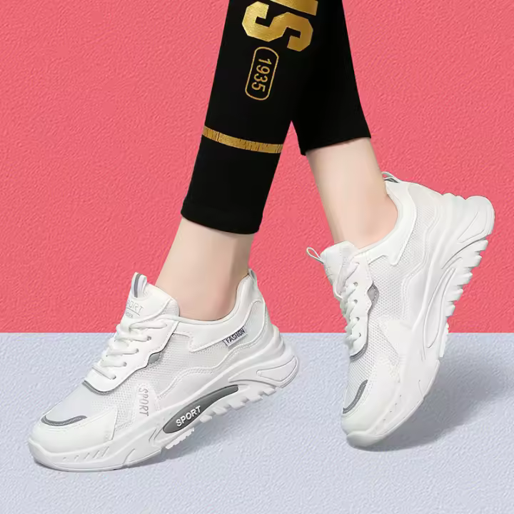 Calzado deportivo y de ocio transpirable de malla, zapatillas ligeras y versátiles para muffins. - 1