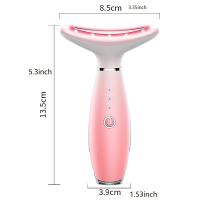 Tratamiento de Cuello Herramienta de Belleza para Alivio de Arrugas Vibración Caliente Luz de Color - details 12