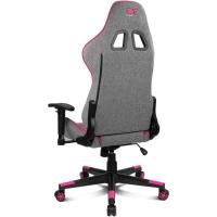 DR90 - Silla Gaming Profesional, Tejido Transpirable, reposabrazos 2D Acolchado, Base Nylon Reforzado, pistón Clase 4, cojín Lumbar y Cervical, Color Gris/Blanco - details 40