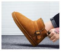 Botas de nieve de invierno para hombre, zapatillas altas para mujer, zapatos informales de moda, pies de piel desnuda, algodón, luz cálida, parejas, talla grande 35-47 - details 15