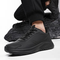 Zapatillas de deporte con amortiguación de cuero zapatos para correr casuales ligeros para hombres zapatos para hombres de otoño e invierno - details 13