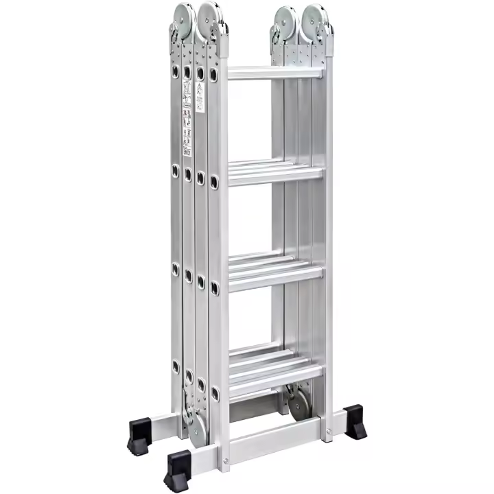 Escalera Articulada Plegable Multifunción Aluminio 4x4 Escalones 4,70m - 1