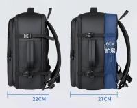 Mochila para computadora de gran capacidad para hombres, multifuncional con carga USB, impermeable y expandible. - details 3