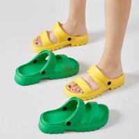 Sandalias de plataforma de moda 2025 para mujer - 2 usos estilo europeo y americano, zapatos de suela gruesa tipo pantuflas - details 3