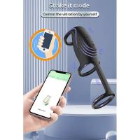Empaque privado Sexy Bluetooth Anillo vibrador Vibrador APP Control Juguete sexual para adultos para hombres Pareja Retraso Eyaculación Vagina Estimulador del punto G - details 6