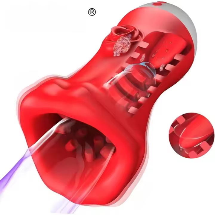 Leten Vibrador Automático de Garganta Profunda Cup de Entrenamiento para Hombres - 1