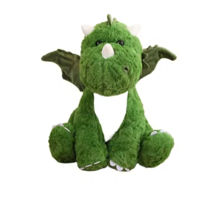 Juguetes de animales de peluche de dinosaurio, juguetes de peluche de dinosaurio pterosauro pequeño con huevo de dinosaurio grande, muñeca de peluche linda, Animal de peluche suave - 1