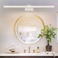 Lámpara LED de Espejo 24W 1170LM Lámpara de espejo Aplique Blanco Frio 5500K Luz natural para Espejo Muebles de Maquillaje Aparato Montado en la Pared, Negro, 80CM - details 22