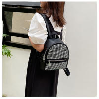 Mochila casual simple, moderna y de gran capacidad, diamantes de imitación de gas extranjero, bolsa de gas extranjero. - details 11