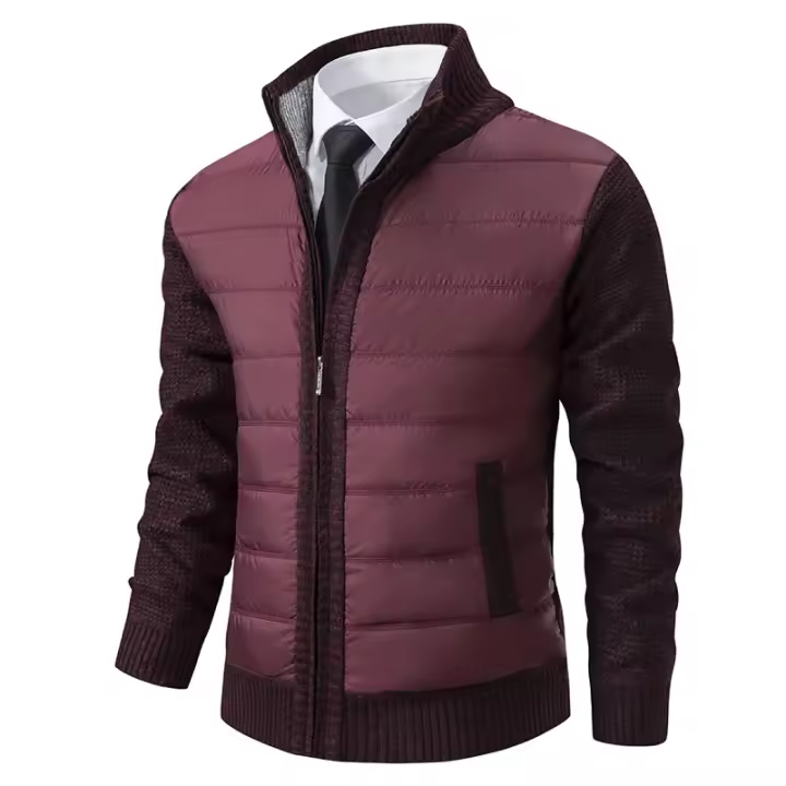 Suéter de lana tipo cárdigan holgado y cálido, informal, cómodo, por la mañana, adecuado para hombres en otoño e invierno. - 1