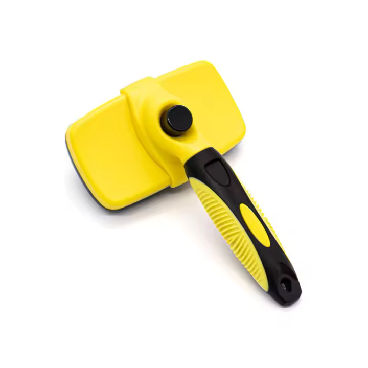 Cepillo autolimpiante para perros y gatos, cepillo para el pelo, cepillo para cachorros para perros con pelo, cepillo para gatos que se adapta a la piel, cepillo para eliminar el pelo, cepillo para perros para eliminar el pelo, accesorios para mascotas - 1