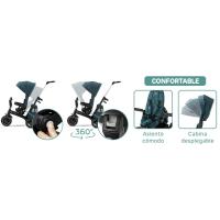 plegable reclinabile con accesorios sillín ajustable 360 borsa