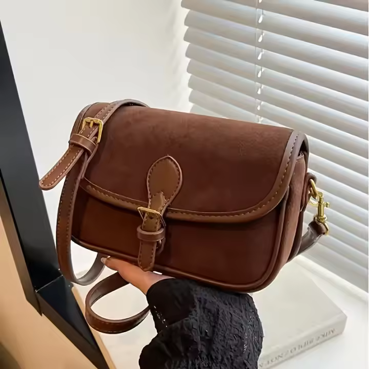 Bolso cruzado chic Diseño cuadrado vintage Ideal para el trabajo diario y salidas - 1