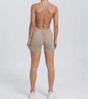 Mono de yoga Peach para levantamiento de glúteos y espalda hermosa para correr al aire libre para mujer, ejercicio ajustado, mono de fitness de secado rápido - details 34