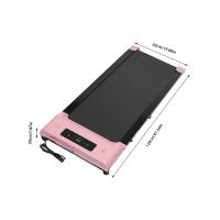 Cinta de correr plegable en dos en uno, cinta de correr eléctrica de escritorio de 3.0hp, con control remoto y pantalla led, adecuada para trotar a pie en casa y Oficina - details 2