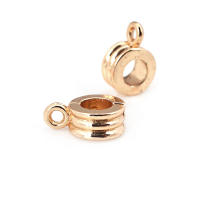 Círculo redondo de latón de Color dorado de 18K, pulseras con agujeros grandes, collares de cuentas, colgantes, conectores, suministros para fabricación de joyas - details 51