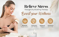 Relieve stress through dry brushing therapy boost lymphatic brush skin brush for dry brushing