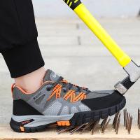 Zapatillas de trabajo con punta de acero para hombre, zapatos de seguridad a prueba de perforaciones, botas, calzado de seguridad indestructible a la moda, novedad de 2023 - details 21