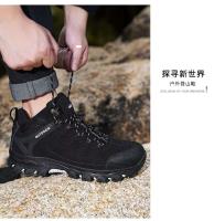 2024 zapatos de senderismo al aire libre de moda para hombre, de alta calidad, tobillo alto, suela duradera, suela dura, antideslizante - details 12