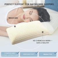 Almohada de Latex Natural Premium Alivia la Presión, Alivio del Dolor de Cuello y Hombros, Sin Químicos Tóxicos, Almohada de Memoria de Forma - details 3