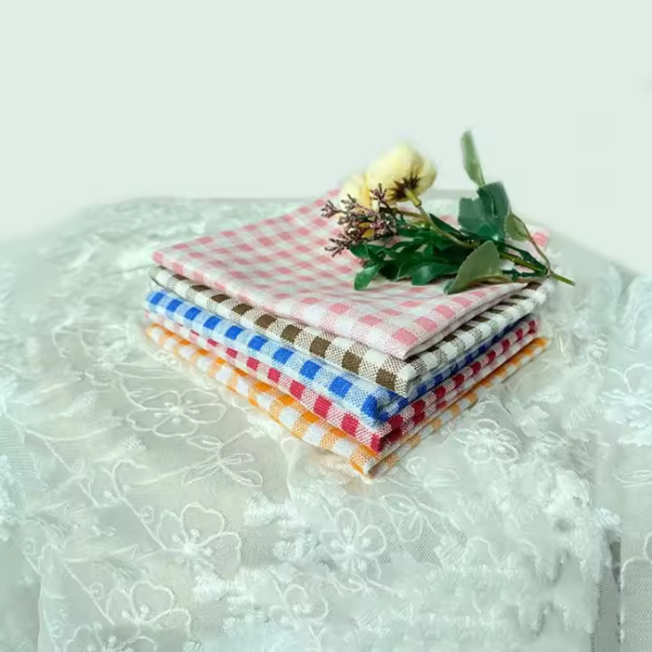 Servilletas de algodón y lino con aislamiento térmico para niños, tapete de mesa de comedor, manteles individuales de tela, 30x40cm - 1