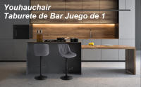 Taburetes Altos de Cocina, Taburete de Bar Regulable en Altura con Respaldo, Taburete Alto Ajustable de Cuero PU, Taburete Cocina Moderna, Marrón, Gris Oscuro, Negro - details 8