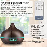 Difusor de Aceite Esencial, Humidificador Ultrasónico de 500ML, Lámpara LED - details 4