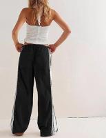 Primavera/Verano nuevos pantalones casuales elegantes sueltos de estilo deportivo de pierna recta con rayas laterales para mujer - details 9
