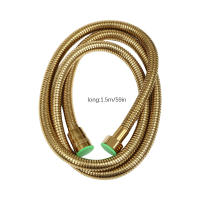 Grifo de ducha de mano, grifo para bañera, ducha de pared, modo de ducha de lluvia, modo de enjuague, juego de ducha con soporte de ducha y manguera de ducha de 1,5 m (dorado) - details 3