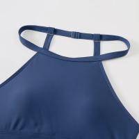 Bikini Sexy para mujer, traje de baño de cuello alto, traje de baño femenino de dos piezas, conjunto de Bikinis de cintura alta, ropa de playa para traje de baño 2024 - details 11