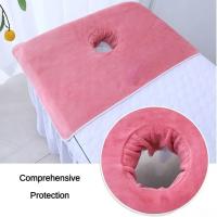 Toalla facial de masaje gruesa profesional, toalla suave y transpirable para salón de belleza, reutilizable con almohadillas para reposacabezas con agujeros, accesorios para el hogar - details 13