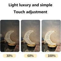 Crystal Moon L Mesa Control táctil Luz decorativa romántica Atmósfera Lámpara de noche - details 1