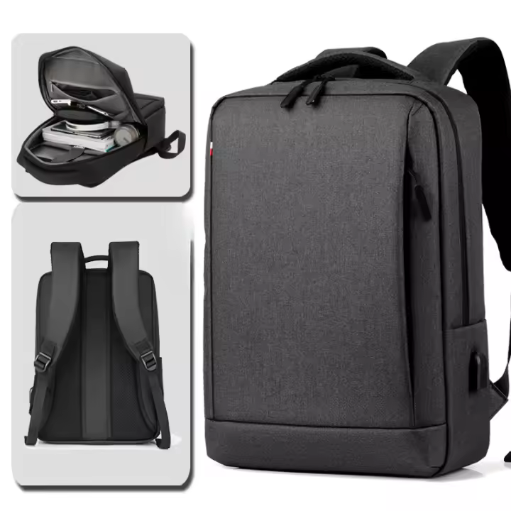 Mochila de negocios, mochila informal impermeable para ordenador, mochila para estudiantes masculinos, gran capacidad - 1