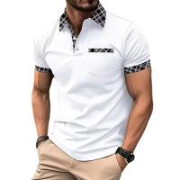 Camiseta POLO de verano para hombre con bolsillo en el pecho y solapa - details 0