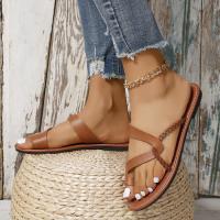 Zapatillas planas de moda casual para primavera-verano 2025 Uso hogareño y al aire libre sin cordones Combinables con todo Vacaciones en la playa - details 24
