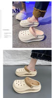Sandalias de oficina para mujer, de verano, antideslizantes, de suela gruesa, con aumento de altura, de doble uso y punta cerrada. - details 17