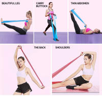 Bandas de resistencia deportivas para Yoga, entrenamiento de Pilates, ejercicio físico, gimnasio en casa, banda elástica, accesorios de Yoga de látex de caucho Natural - details 7