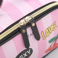 Bolso De Cosméticos Portátil FUDEAM Para Mujer Cuero PU Estuche De Viaje Multifuncional Organizador Impermeable Para Maquillaje Y Toallitas - details 6