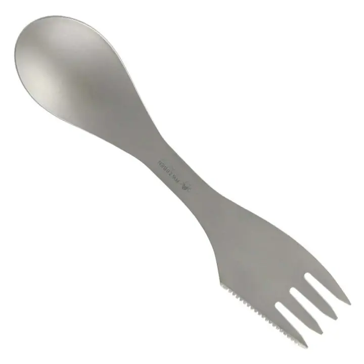 Vajilla Ti Spork 3 en 1, cucharas, tenedores, cuchillos, villas, camping, senderismo, pícnics al aire libre para acampar - 1