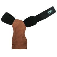 Guantes de piel de vaca para levantamiento de pesas, antideslizantes, transpirables, ventilados, pulsera para gimnasio, dominadas, guantes de entrenamiento para Fitness, 1 par - details 16