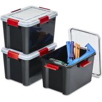 Cajas de Almacenamiento de Plástico Herméticas de 70L Tapa y Cierres a Presión - details 8