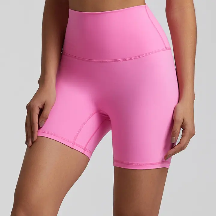 SHINBENE-pantalones cortos de nailon Super Cloud para mujer, Shorts deportivos de cintura alta Y Hipline para gimnasio, 6" - 1