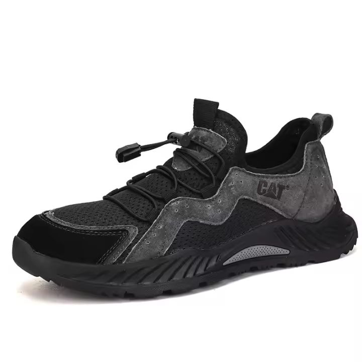 Zapatillas de hombre de moda transpirables deportivas antideslizantes de malla zapatos casuales de verano marrón - 1