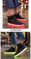 Zapatillas de tenis con luces LED para niños, zapatos de alta calidad con cargador USB, zapatillas luminosas de moda para niños - details 3