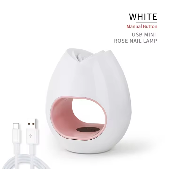 Lámpara LED UV para uñas, Mini secador de uñas profesional para manicura, máquina de manicura eléctrica portátil con línea USB, 8W - 1