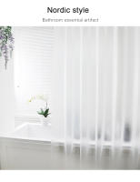Cortina de Ducha Moderna y Translúcida de Plástico Impermeable para el Baño con Panel Japonés 3D Medidas 200*220/240*200 - details 2