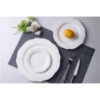 Juego de Platos de Carga de Porcelana Blanca Empresada 3pcs 6+8+10 pulgadas - details 8